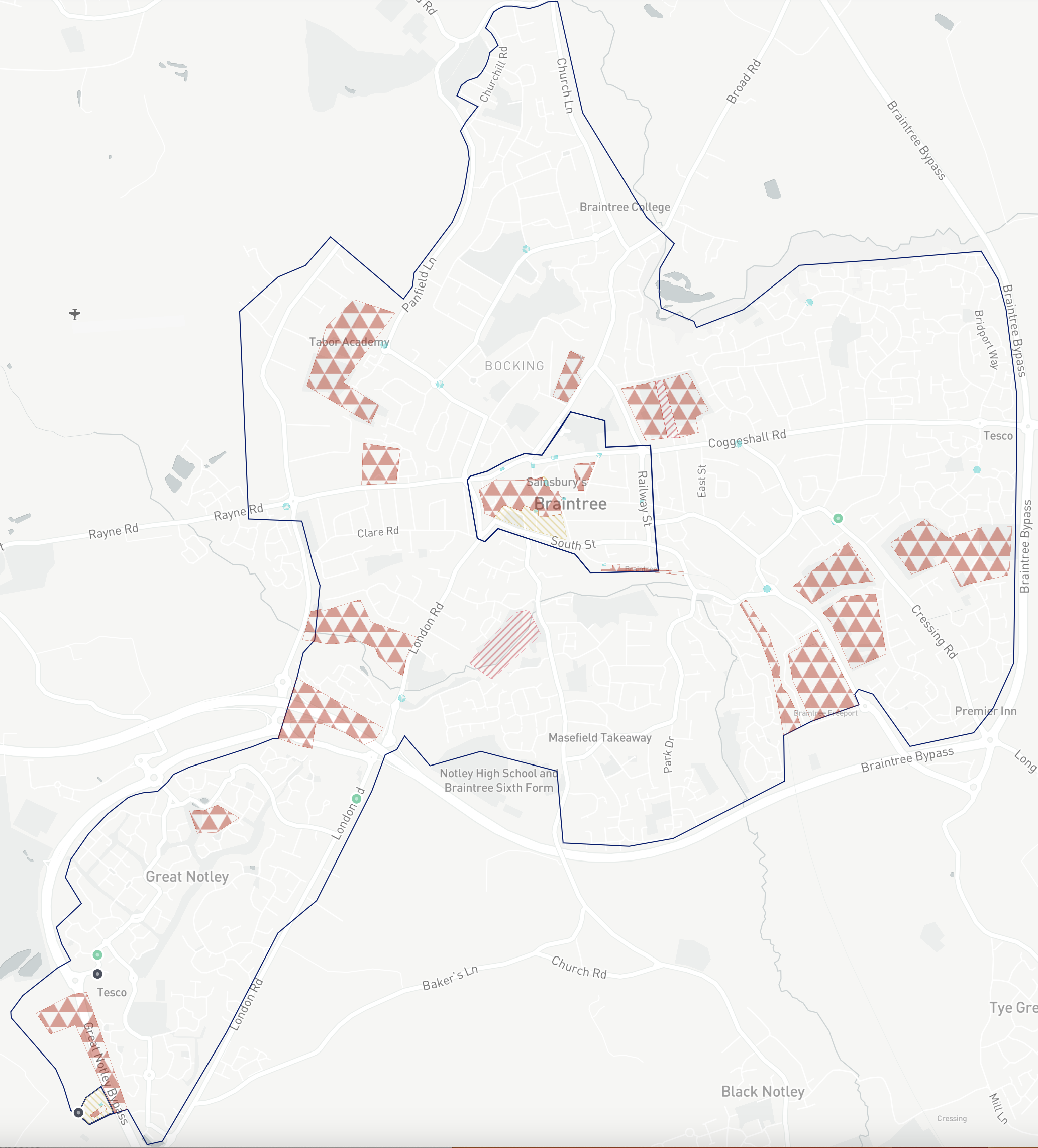 Braintree's Map